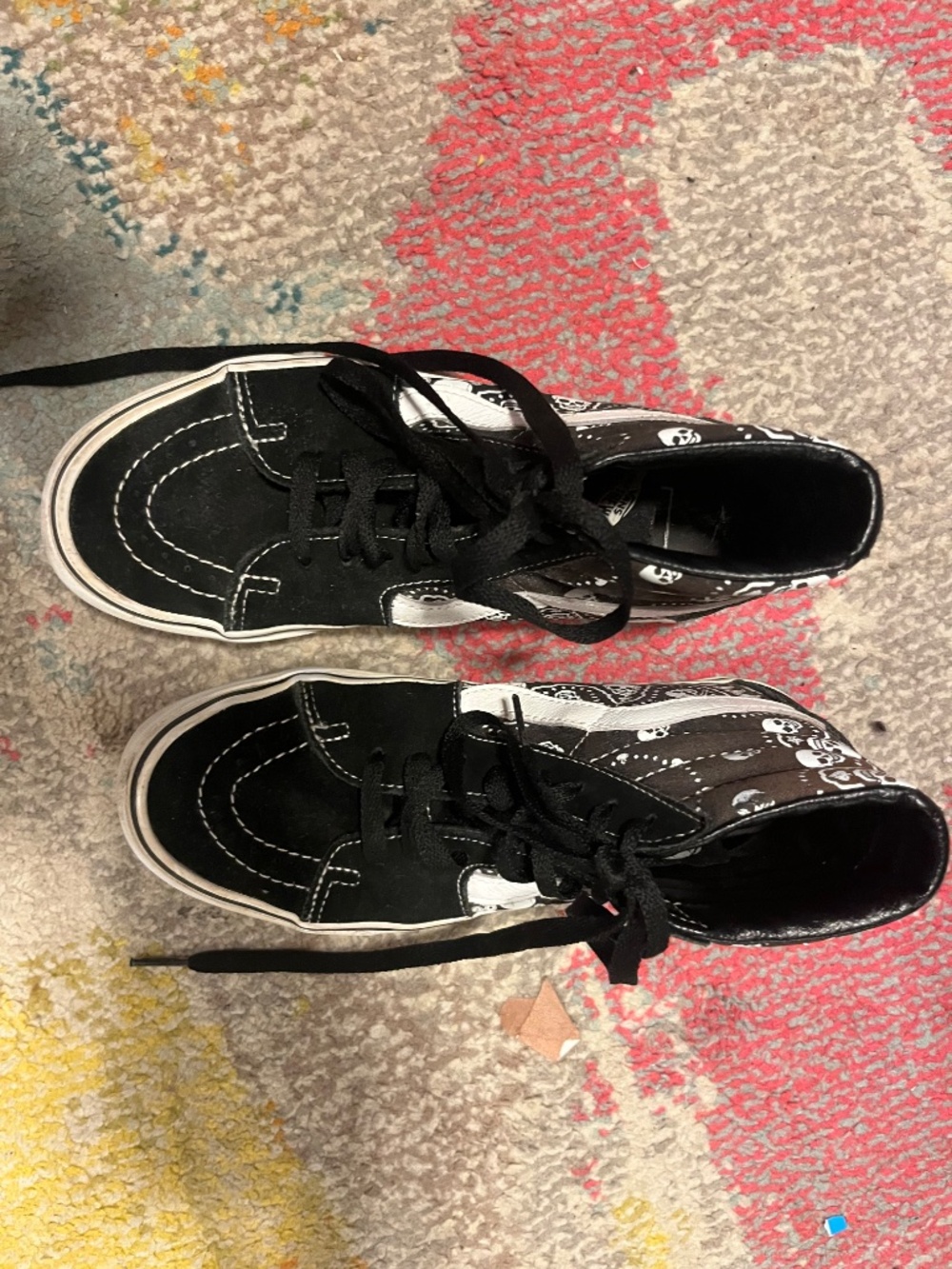 Skull Patterned Vans - Picture 3 of 3
